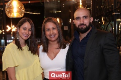 Cindy Delgado, Juliette Andrade y Juan Carlos Guerrero.