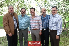  Federico Garza, José Somohano, Héctor Hernández, Guillermo Romo y Javier Quero.