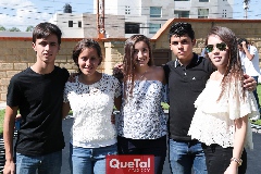  Rafa, Paola, Fer, Daniel y María José.