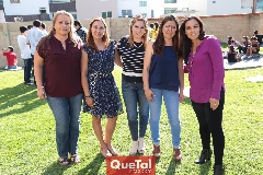  Montse de Quijano, Mónica Rodríguez, Jasmín Hernández, Ale Monsiváis y Mayra Hamshire.
