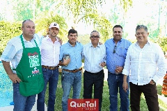 Toño Lozano, Víctor Muñoz, Javier Dávila, Lorenzo Sánchez, Quique Rodríguez y Manuel Lozano.