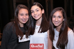 Xime Betancourt, Jime Flores y Mariana Camou.