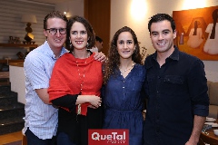  David Rangel, Ana Gaby Mina, Dani Mina y Alejandro Mancilla.