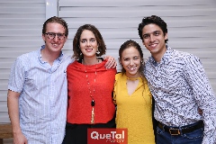  David Rangel, Ana Gaby Mina, Andrea Narváez y Félix Reverte.