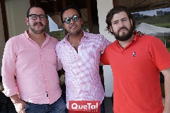  Eduardo Paulín, Javier Campos y Fernando Puga.