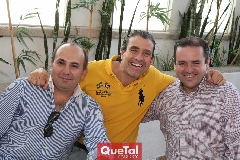  Rodrigo de la Fuente, Marco Sarquis y Fernando Tallabas.
