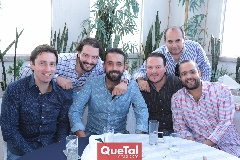  Alejandro Muñoz, Karim Abud, Christian Monsech, Rodrigo de la Fuente, Roberto Muñoz y Anuar Sarquis.