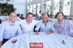  Mario Dahda, Ricardo Abud, Javier López y Alejandro Abud.