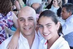 Agustín García y su hija Marijó.