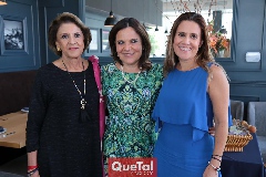  María Guadalupe Gutiérrez, Prisca García y Damaris Navia.