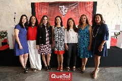  Andrea Teniente, Martha Elena Meade, Eliza Díaz de León, Lucía Luna, Alejandra Monsiváis, Claudia Reyes y Verónica Ramírez .