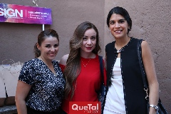   Carolina Robles, Fany Seoane y Adriana Torres.