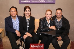   Juan Pablo Soto, Marcela Sánchez, Liliana Munguía y Marco Romero.