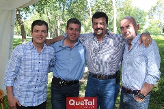  Fish Delgado, Juan Carlos Andrade, Toro Gómez y José Ramón Vela.