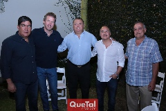  Rafael Martínez, Javier Hernández, Paco Armendáriz, Sergio Rivera y Héctor Humara.