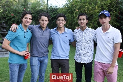  Luis Diego Reverte, Santiago Bravo, Juan Pablo Lomelí, Marco Guerrero y Toño Flores.