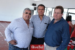  Miguel Mora, Héctor Cabrera y Fermín Noriega.