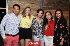  Jaasiel Alejandro, Sofía Rangel, Gabriel Torres, Cristina García y Elma Colles .