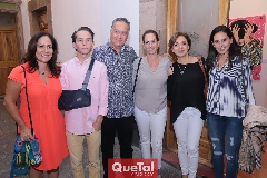  Esther Sandoval, Bosco Gómez, Carlos Nava, Manón Gómez, Cony Alvarado y Mayte Elorduy.