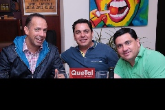  Miguel Apesteguía, Daniel Hernández y Javier Ramírez.