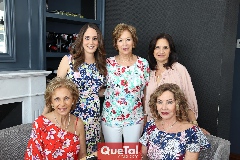  Gaby Ponce, Martha Elena Garza, Charo Ortuño, Gloria Estrada y Lula Díaz Infante.