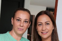  Maribel Cuétara y Lety Parra.