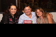 Pato Meade, Hugo de Anda y Daniela Minondo.