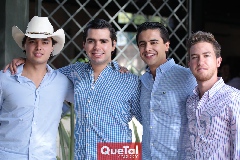  Quique Quintero, Rodrigo Pérez, Gerardo Valle y Alejandro Gómez.