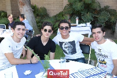  Javier Hernández, Santi Rodríguez, Jaime Ruiz y Juan Pablo Quintero.