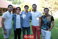  Héctor Mahbub, Chema Rodríguez, José Madrigal, Jorge Chevaile y Marcelo González.