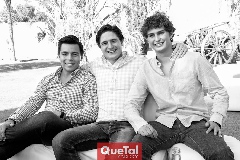  Lisandro Bravo, Rubén Rangel y Enrique Dávila.