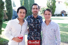  Santiago Pérez, José Antonio Martínez y Jorge Del Valle.