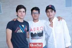  Rodrigo Rubio, Jorge Aguilar y Armando Villasuso.