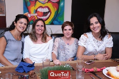  Daniela Gutiérrez, Marcela Payán, Claudia Hinojosa y Anilú Enríquez.