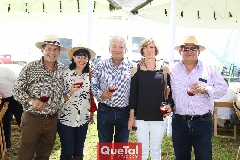  José Luis Contreras, Marusa Maza, Carlos Quintanilla, Ceci Bárcena y Roberto Solano .
