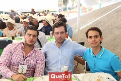 Santiago Rosillo, Pato Lozano y Ricardo Andres.