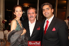  Anahí Torres de Lorca, Toño Lorca y Guillermo Espinosa.