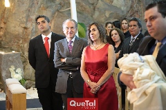  Los padrinosGuillermo Espinosa, Juan Manuel Carreras y Lorena Valle de Carreras.