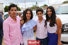 Los primos Diego Gutiérrez, Nadia Rangel, Ernesto Arpayán y Norma Rangel.