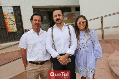  René Gutiérrez, Salim Gutiérrez y Martha Ilse González.