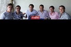  Iñaki Mendizábal, Alejandro Anaya, Yuseff Naya, Emilio Payán, Rodrigo Herrera y Diego Lozano.