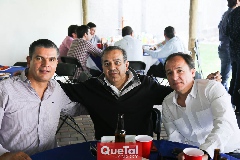  Javier Tobías, José Luis Suárez y Christian Naranjo.