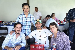  Javier Antunes, Mario del Valle, Sebastián Vázquez y Mauricio Andrés.