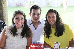  Ana Paula Díaz, Marco Hurtado y Eugenia Castañón.
