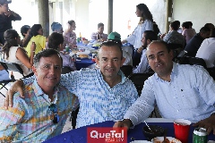  Jorge Puente, Alejandro Pérez y Calolo Pérez.