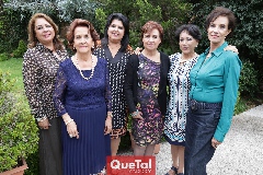  Silvia de Esparza, Licha de Carreras, Diana Reyes, Leticia Acebo, Aída Martínez y Leticia Nieto.