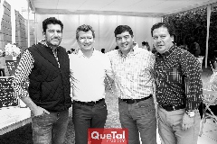  Daniel Díaz, Sergio Torres, Javier Dávila y Jorge Foyo.