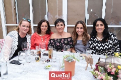  Angélica Díaz, Lorena Anaya, Claudia Grijalva, Martha de Dávila y Lety Leos.