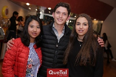  Dany Quistian, Salvador Rangel y María Paula González.