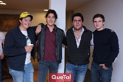  Juan Pablo Arriaga, Armando Martínez, Toro Gómez y Santiago Corripio.